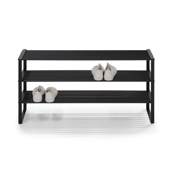 Črna kovinska omarica za čevlje 100x48,5x29 cm Rex – Spinder Design-image-2