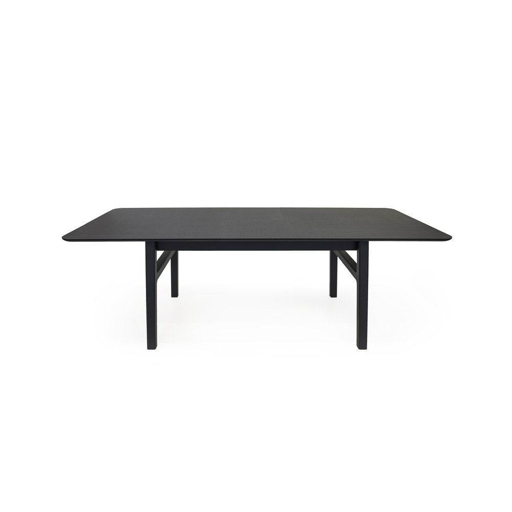 Raztegljiva jedilna miza z dodatno ploščo v hrastovem dekorju 90x180 cm Curved