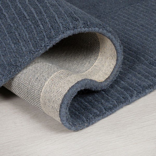 Temno modra volnena preproga Flair Rugs Siena, 80 x 150 cm-image-4
