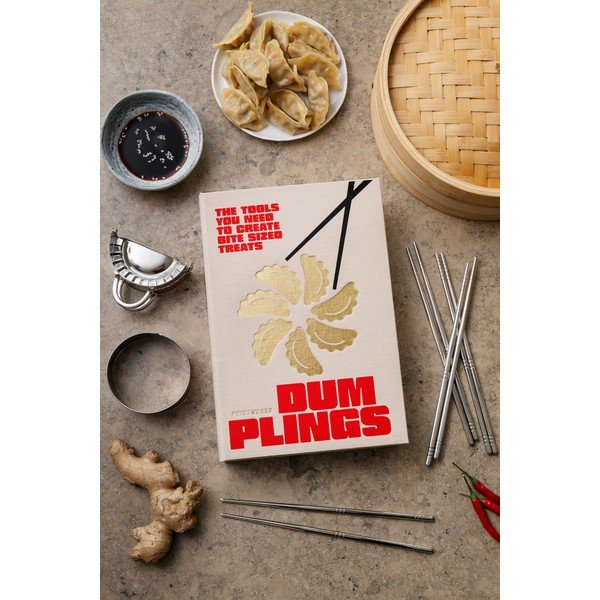 Bež komplet jedilnih paličic iz nerjavečega jekla za 4 osebe The Essentials - Dumpling Tools – Printworks-image-1