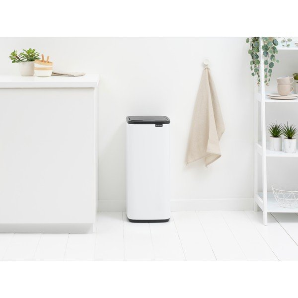 Bel jeklen koš za smeti na dotik 30 l Bo Touch – Brabantia-image-1