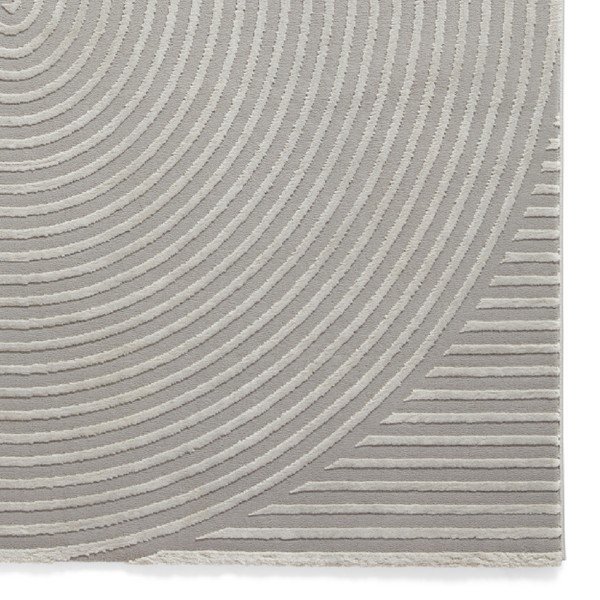 Svetlo siva pralna preproga iz recikliranih vlaken 120x170 cm Flores – Think Rugs-image-4