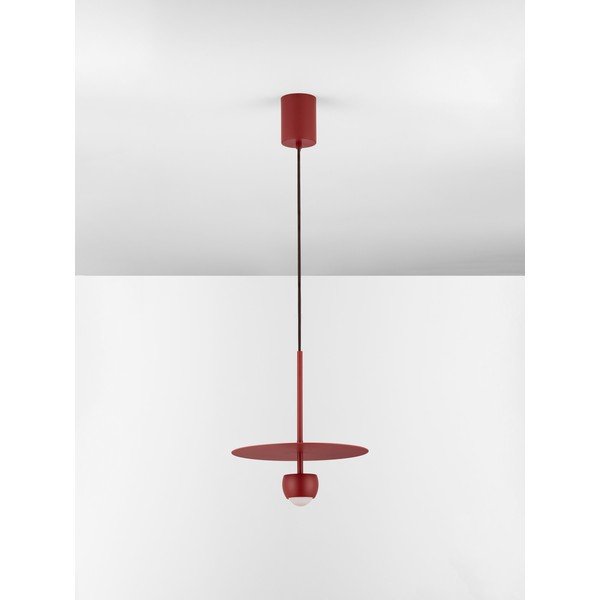Rdeča aluminijasta LED viseča svetilka ø 30 cm Edem – Nova Luce-image-3