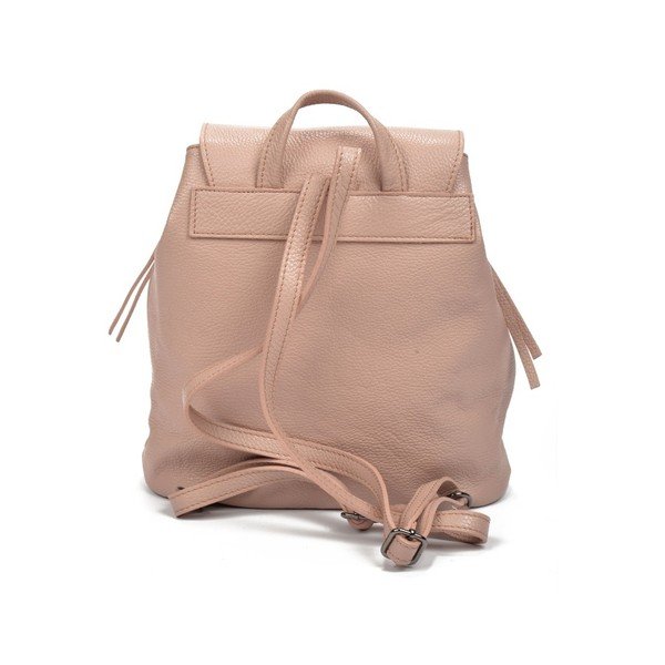 Prašno roza usnjen nahrbtnik Renata Corsi Elda-image-3