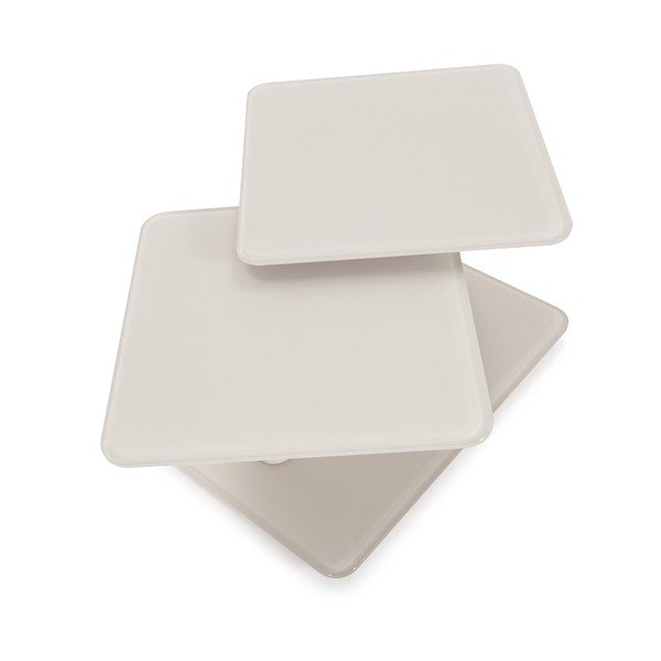 Kremno bela steklena klubska mizica 54x115 cm Elvi – Marckeric-image-4