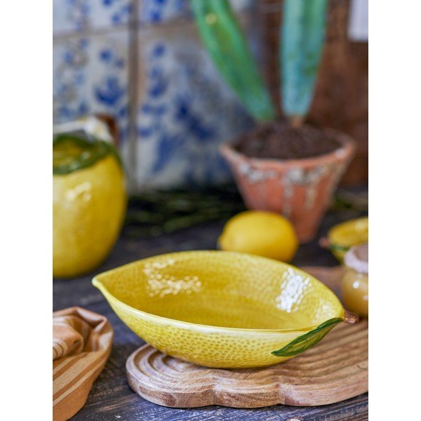 Rumena skledica iz kamenine 930 ml Limone – Bloomingville-image-1