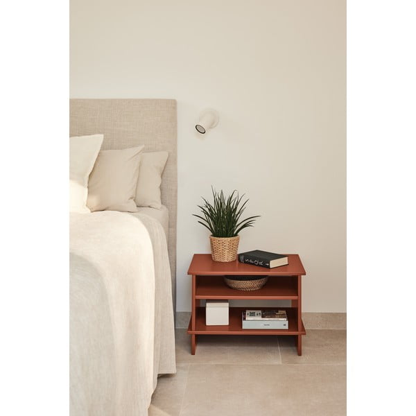 Opečnato oranžna nočna omarica s policami Inari – Teulat-image-1