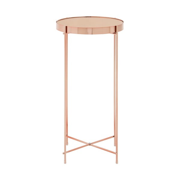 Okrogla stranska mizica s stekleno mizno ploščo ø 33 cm Allure – Premier Housewares-image-1