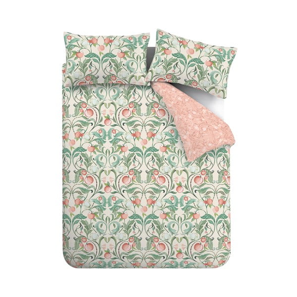 Zeleno-rožnata posteljnina 135x200 cm Clarence Floral - Catherine Lansfield