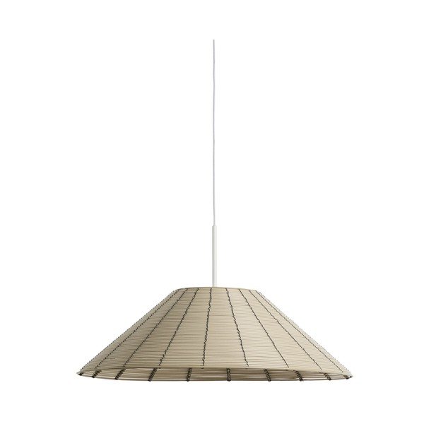 Bež senčilo iz umetnega ratana ø 50 cm Saranella – Kave Home