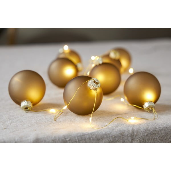 Božična svetlobna dekoracija v zlati barvi ø 6 cm Bliss – Star Trading-image-1