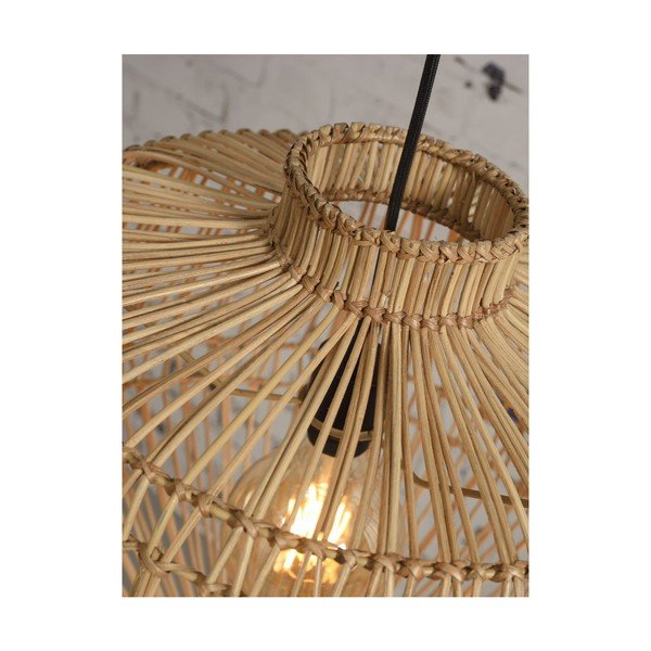 Rjava viseča svetilka iz ratana Good&Mojo Madagascar, ⌀ 60 cm-image-1