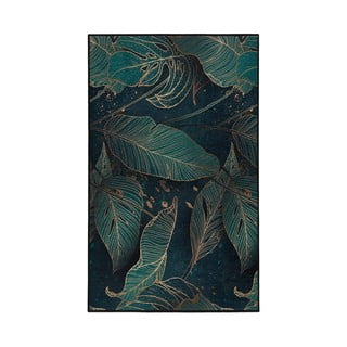 Modrozelena pralna preproga 80x150 cm Midnight Jungle – Mila Home