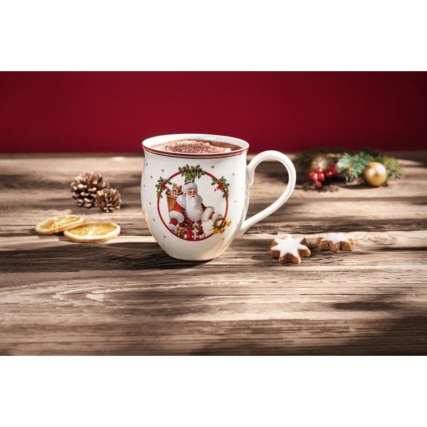 Bela porcelanasta skodelica Villeroy&Boch Santa And Deer-image-1