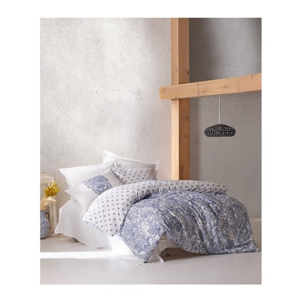 Bombažno posteljno perilo Materro Gunna z enojno rjuho, 160 x 220 cm
