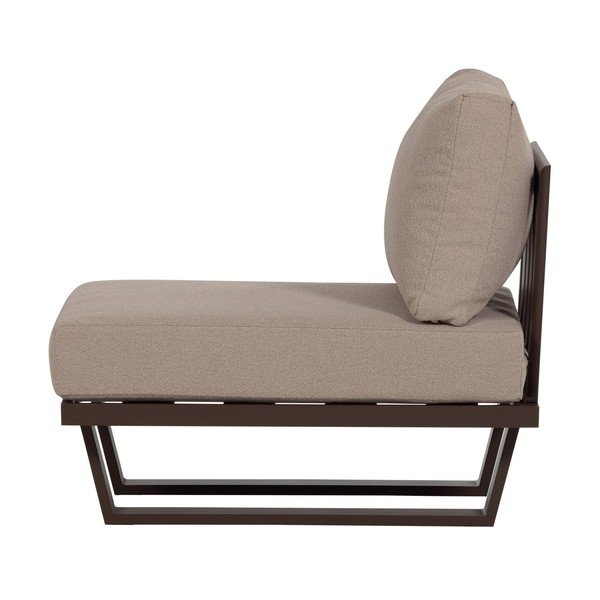 Rjav kovinski/oblazinjen vrtni fotelj Bear – WOOOD-image-3