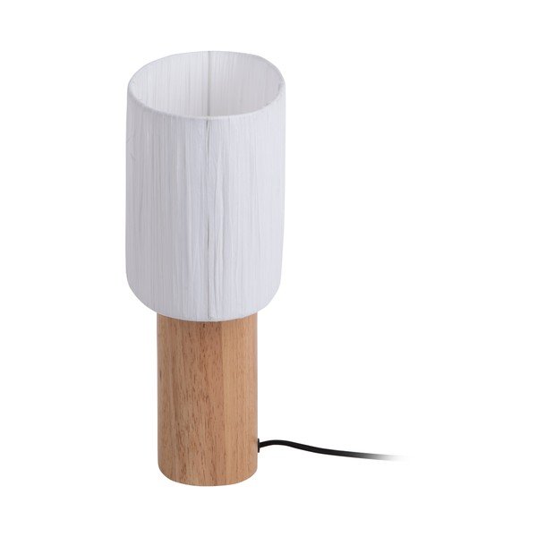Bela/naravna namizna svetilka s senčnikom iz papirnatega prepleta (višina 30,5 cm)  Sheer Oval – Leitmotiv-image-4