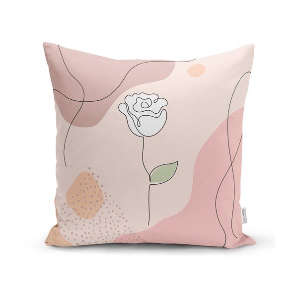 Komplet 4 dekorativnih prevlek za vzglavnik Minimalist Cushion Covers Draw Art Women, 45 x 45 cm-image-3