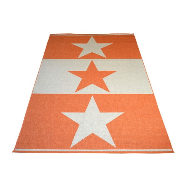 Oranžna visoko odporna preproga Floorita Orange Star, 200 x 290 cm