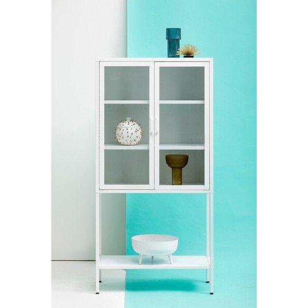 Bela jeklena vitrina 75x150x35 cm Acier – Premier Housewares-image-1
