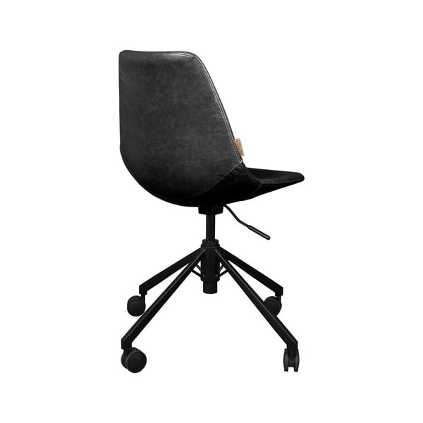 Črn pisarniški stol na kolesih Dutchbone Franky -image-4