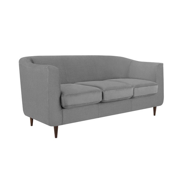 Siva žametna zofa Kooko Home Glam, 175 cm-image-3