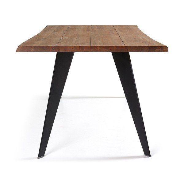 Jedilna miza z mizno ploščo v hrastovem dekorju 100x180 cm Koda – Kave Home-image-3