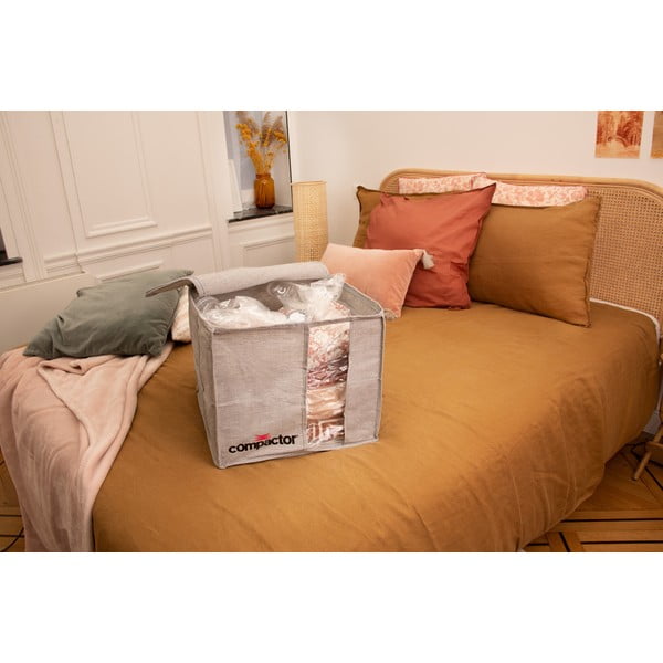 Siva vakuumska škatla za shranjevanje Compactor Oxford, 125 l-image-1