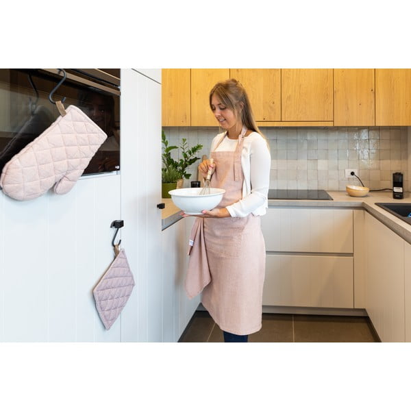 Rožnata bombažna kuhinjska rokavica Tiseco Home Studio-image-1