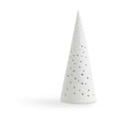 Bel božični svečnik iz porcelana Kähler Design Nobili, višina 25,5 cm