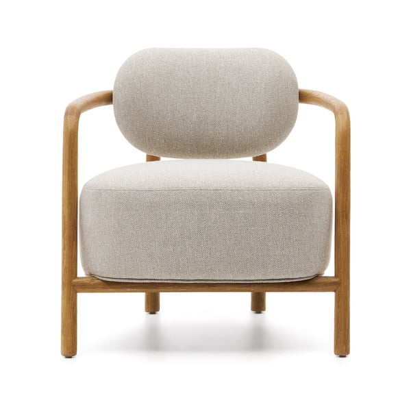 Bež fotelj Melqui – Kave Home-image-1