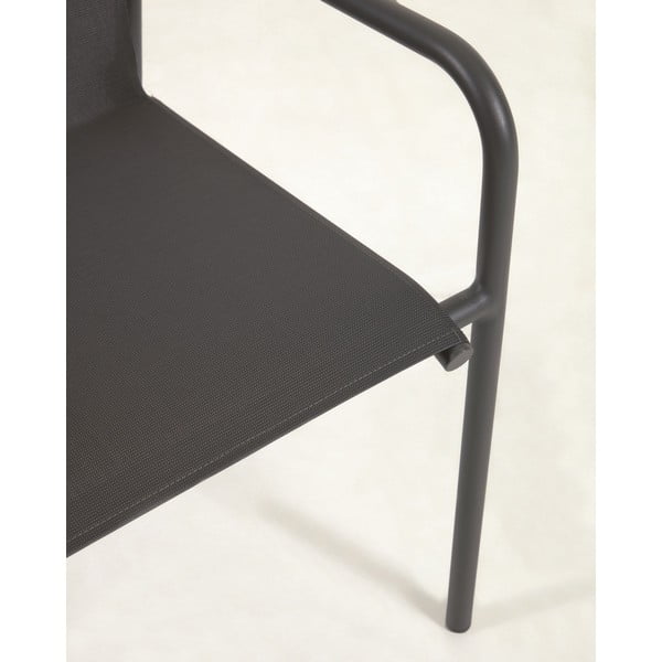 Črn aluminijasti stol Kave Home Zaltana-image-4