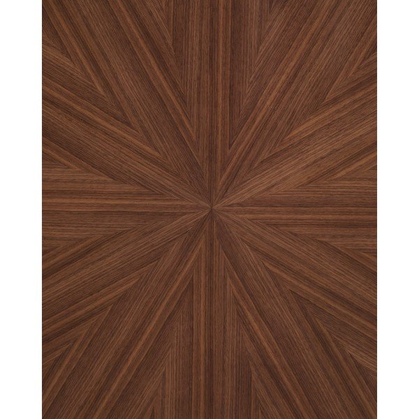 Okrogla jedilna miza z mizno ploščo v orehovem dekorju ø 120 cm Naanim – Kave Home-image-3