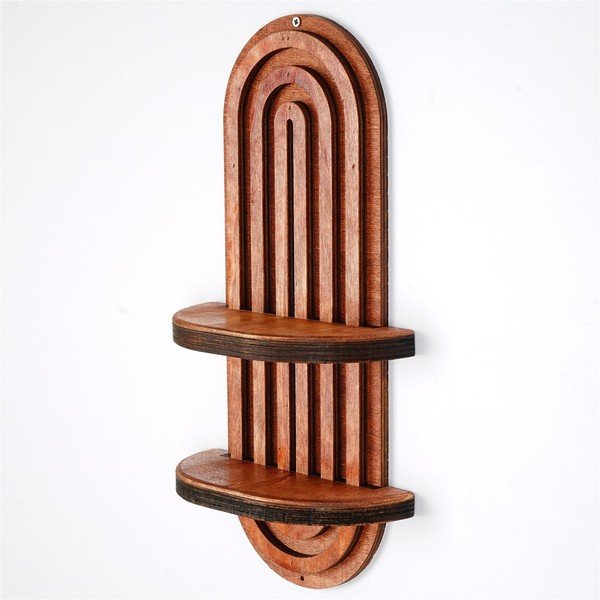 Svetlo rdeča večnivojska polica 20 cm Raf – Kalune Design-image-2