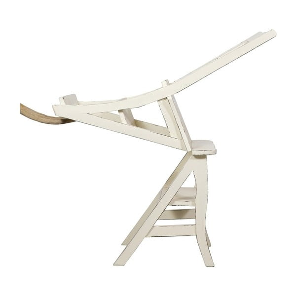 Beli mahagonijev stol in zložljiva lestev v enem Biscottini Claudia-image-4