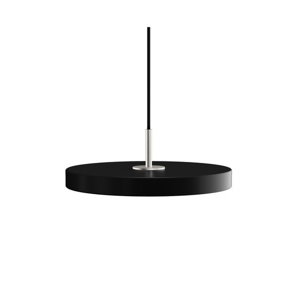 Črna LED viseča svetilka s kovinskim senčnikom ø 31 cm Asteria Mini – UMAGE