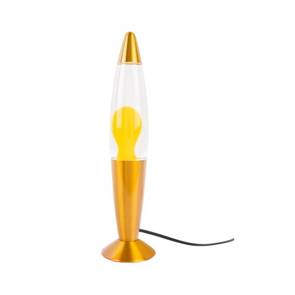 Rumena steklena lava svetilka (višina 35,5 cm) Funky Rocket Lava – Leitmotiv
