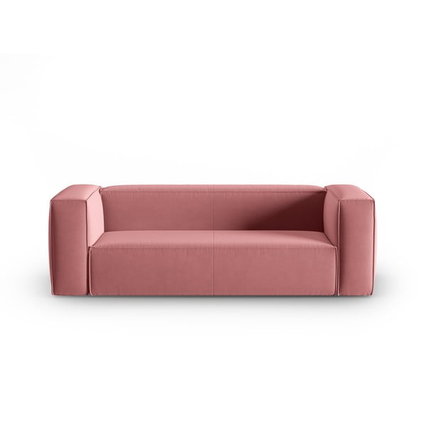 Rožnata žametna sedežna garnitura 200 cm Mackay – Cosmopolitan Design