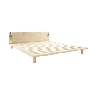 Zakonska postelja iz borovega lesa z letvenim dnom Karup Design Peek, 180 x 200 cm