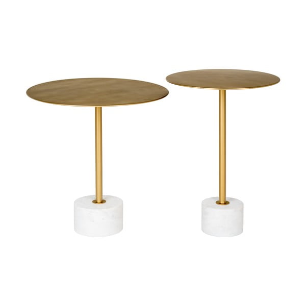 Kovinska okrogla stranska mizica ø 51 cm Lecco – House Nordic-image-2