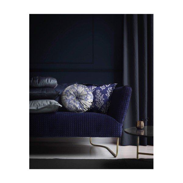 Okrogla okrasna blazina z žametno prevleko Velvet Atelier Sea, ⌀ 45 cm-image-1