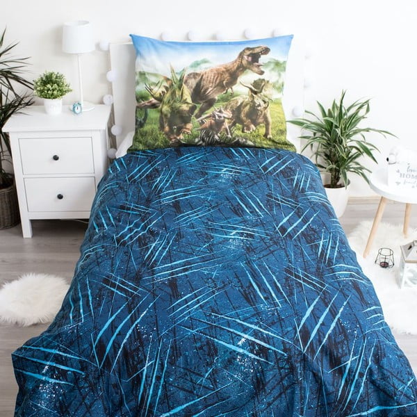 Enojna bombažna otroška posteljnina 140x200 cm Jurassic World – Jerry Fabrics-image-2