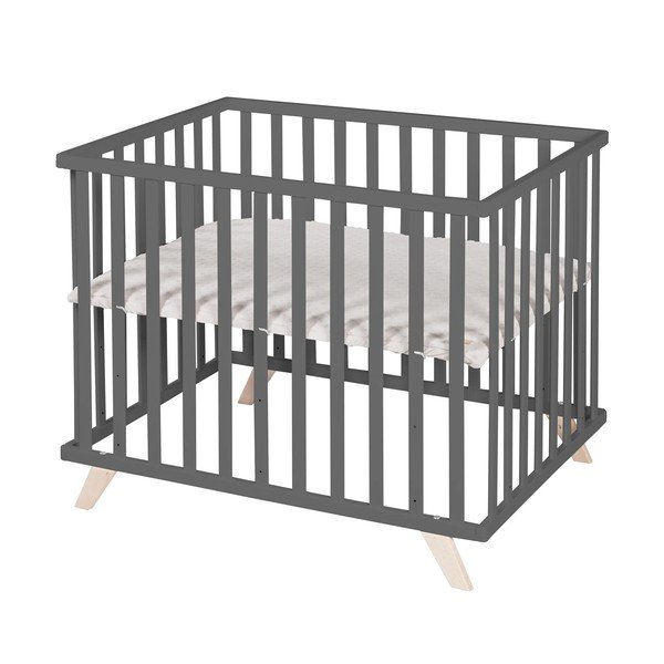 Temno siva stajica iz masivne bukve 75x100 cm Lil Planet – Roba