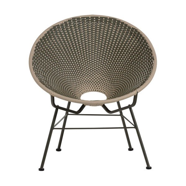 Zelen vrtni fotelj iz umetnega ratana Kazoun – WOOOD-image-4