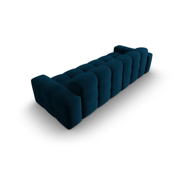 Temno modra žametna zofa 255 cm Kendal - Micadoni Home-image-4