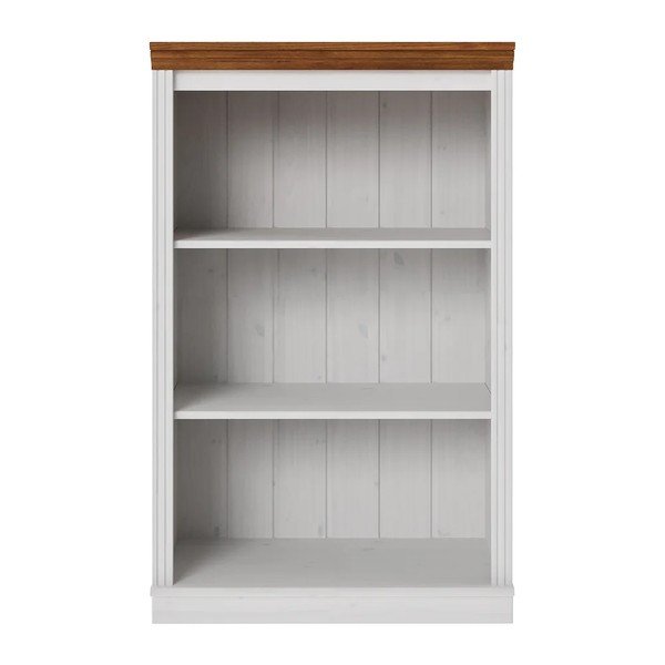 Bel/jantaren regal iz masivnega bora 74x118x35 cm Anita – Støraa