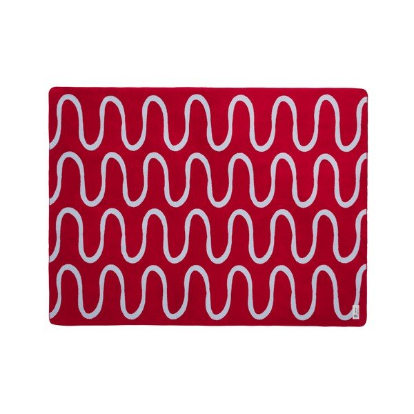 Rdeča odeja 150x200 cm Swirl – noo.ma