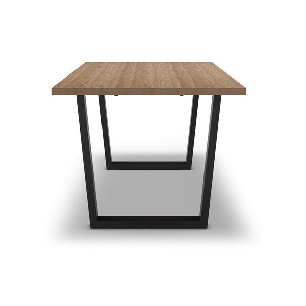 Jedilna miza z mizno ploščo v hrastovem dekorju 100x180 cm Francesca – Marckeric-image-3