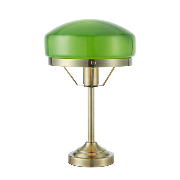Zelena/medeninasta namizna svetilka (višina 39 cm) Aurelia – Markslöjd