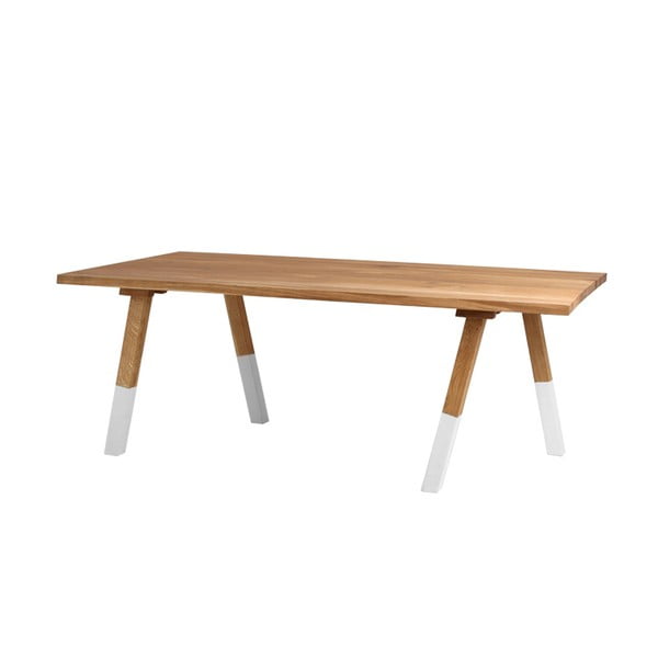 Jedilna miza iz hrastovega lesa po meri Form Wolker, dolžina 200 cm